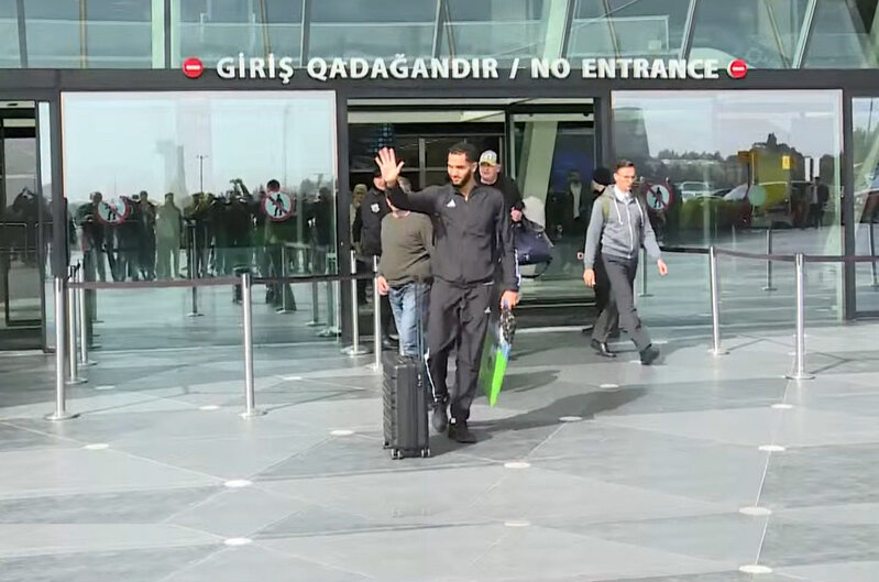 UEFA Avropa Liqasında mübarizəni dayandıran "Qarabağ" Vətənə qayıtdı - VİDEO