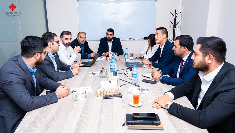 Türkiyənin aparıcı fintex şirkətinin nümayəndələri Veysəloğlu Şirkətlər Qrupunda olub - FOTO