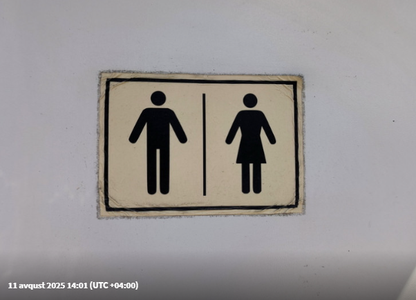 Tualet fırçasına kamera qoyub qadınları izlədi