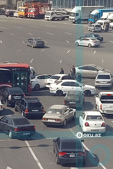 Xətai rayonunda iki KIA toqquşub - FOTO