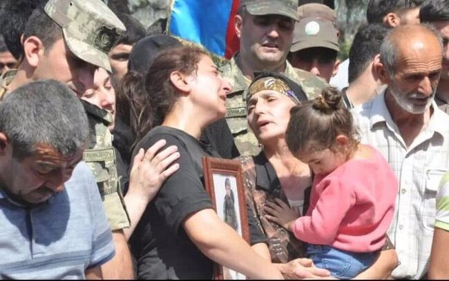 XTQ giziri Kürdəmirdə torpağa tapşırıldı - Fotolar