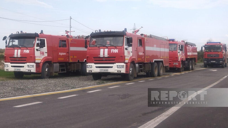 Qarabağa yanğınsöndürmə briqadası göndərilib - FOTO