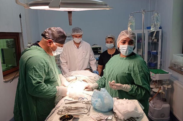 İşğaldan azad olunan Xankəndidə ilk cərrahi əməliyyat icra olundu - FOTO