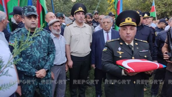 Zaqatalada şəhid Turan Məhərrəmovun dəfn mərasimi keçirildi - FOTO