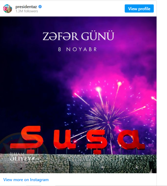 İlham Əliyev Zəfər Günü ilə bağlı paylaşım edib - FOTO