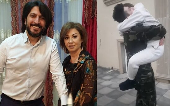 Zülfiyyə və İlqarın oğlu əsgərlikdən qayıtdı - VİDEO
