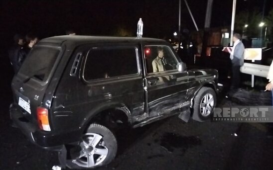 Oğuzda avtomobillər toqquşub, xəsarət alanlar var